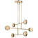 Melange LED Chandelier in Antique-Burnished Brass (268|KW 5609AB-ALB)