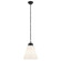 Marsailli One Light Pendant in Black (12|52662BK)