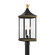 Simpson Three Light Outdoor Post Mount in Matte Black + Textured Gold (60|SIM-809-MK-TG)