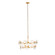 BLOOM 11 Light Chandelier in Oxidized Gold Leaf (33|525656OL)