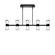 Hourglass LED Pendant in Black (34|PD-91536-30-BK)