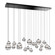 Cyllindra LED Chandelier in Black Chrome (34|PD-77523L-BC)