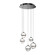 Cyllindra LED Chandelier in Black Chrome (34|PD-77505R-BC)