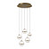 Cyllindra LED Chandelier in Aged Brass (34|PD-77505R-AB)