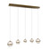 Cyllindra LED Chandelier in Aged Brass (34|PD-77505L-AB)