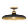 Crowne One Light Semi Flush Mount in Dark Matte Black (7|3936-876)