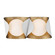 Flare Two Light Vanity in Sand White (7|3772-893)