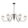 Althia Six Light Chandelier in Textured Dark Bronze (7|3736-872)