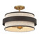 Harbor Wrap Three Light Semi Flush Mount in Dark Bronze (7|3685-886)