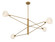Orion Four Light Chandelier in Legacy Brass (7|195-732)