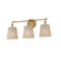 Baja Three Light Bath Vanity in Natural Aged Brass (16|21483WWTNAB)