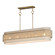 Seacliff Five Light Linear Chandelier in Natural Aged Brass (16|12815OFNAB)