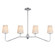 Durham Four Light Linear Chandelier in Polished Chrome (16|12697WTPC)