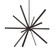 Sirius LED Chandelier in Black (347|CH14348-BK-UNV-010)