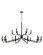 18 Light Chandelier in Matte Black w/ Brass (102|NSH-8186-MBBR)