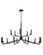 15 Light Chandelier in Matte Black w/ Brass (102|NSH-8185-MBBR)