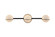Fusion LED Bath Bar in Matte Black w/ Brass (102|FSN-4163-OPAL-MBBR)