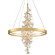 Jasmine LED Chandelier in Gold Leaf (68|268-72-GL)