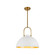 Harper One Light Pendant in White (452|PD504016WH)