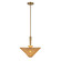 Bridgette One Light Pendant in Brushed Gold/Rattan (452|PD497016BGRA)