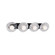 Fresco LED Bath Vanity in Black (281|WS-66534-BK)