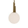 Sybil LED Pendant in Aged Brass (281|PD-60510-40-AB)