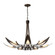 Parasol Seven Light Chandelier in Black (39|101320-SKT-10-BB0823)