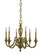 Wellesley Six Light Chandelier in Brushed Brass (8|5946 BR)