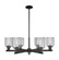 Arcadia Six Light Chandelier in Matte Black (405|716-6CR-BK-G559-5SM)