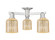 Arcadia Three Light Semi-Flush Mount in Brushed Satin Nickel (405|716-3F-SN-G559-5ME)
