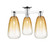 Arcadia Three Light Semi-Flush Mount in Polished Chrome (405|716-3F-PC-G480-6AM)