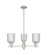 Arcadia Three Light Flush Mount in Satin Nickel (405|716-3CR-SN-G559-5SDY)