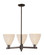 Arcadia Three Light Pendant in Oil Rubbed Bronze (405|716-3CR-OB-NBD-75-NAT)