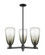 Arcadia Three Light Pendant in Matte Black (405|716-3CR-BK-G480-6SL)