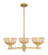 Arcadia Three Light Pendant in Brushed Brass (405|716-3CR-BB-NBD2-75-NAT)
