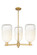 Arcadia Three Light Pendant in Brushed Brass (405|716-3CR-BB-G482-7OP)