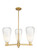 Arcadia Three Light Pendant in Brushed Brass (405|716-3CR-BB-G480-6OP)
