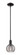 Arcadia One Light Mini Pendant in Matte Black (405|716-1S-BK-G1213-6SM)