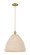 Arcadia One Light Mini Pendant in Brushed Brass (405|716-1P-BB-NBD-16-NAT)