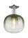 Arcadia One Light Semi-Flush Mount in Polished Nickel (405|716-1C-PN-G481-10SL)