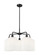 Ballston Five Light Chandelier in Matte Black (405|516-5CR-BK-G559-8GWH)