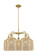 Ballston Five Light Chandelier in Brushed Brass (405|516-5CR-BB-G559-8ME)