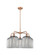 Ballston Five Light Chandelier in Antique Copper (405|516-5CR-AC-G559-8SM)