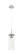 Downtown Urban One Light Pendant in Satin Nickel (405|463-1P-SN-G463-12CL)
