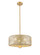 Downtown Urban Three Light Pendant in Brushed Brass (405|436-3S-BB-G436-16ME)