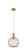 Ballston One Light Mini Pendant in Brushed Brass (405|415-1S-BB-G122-10RB)
