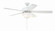 Twist N Click 1 Light 52'' Ceiling Fan in White (46|TCE52W5C1-C)