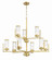 Whittley Nine Light Chandelier in Satin Brass (46|60129-SB)