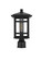 Harley One Light Outdoor Post Mount in Black and Clear (173|OD613P14BK)