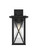 Jada One Light Outdoor Wall Sconce in Black and Clear (173|OD607W15BK)